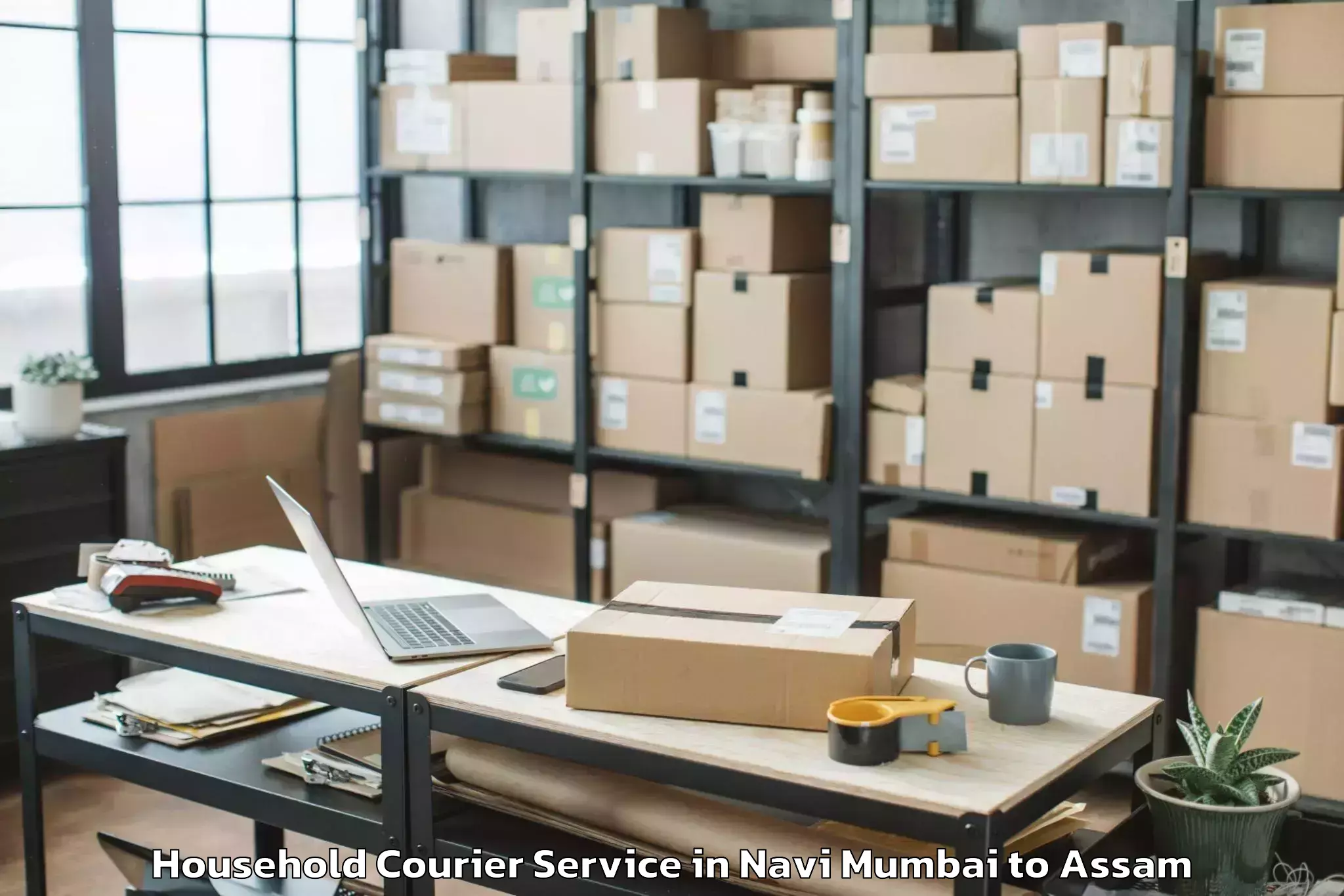 Leading Navi Mumbai to Behali Household Courier Provider